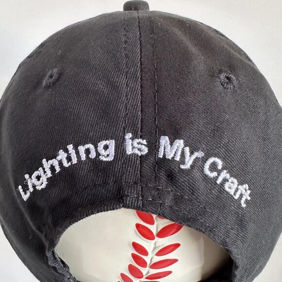 Fiilex Embroidered Dad Cap Apollo USA Adjustable Strap Hat Black One Size - Picture 7 of 10